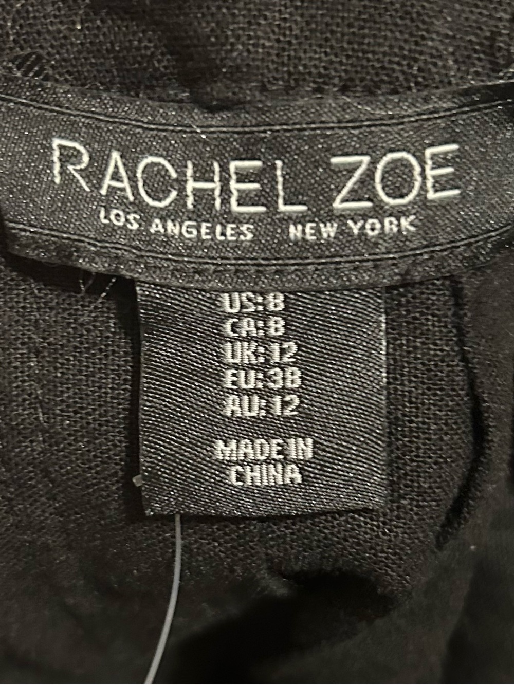 NWT Rachel Zoe Linen Blend Black Criss Cross Back Maxi Dress Sz 8 - Picture 3 of 12